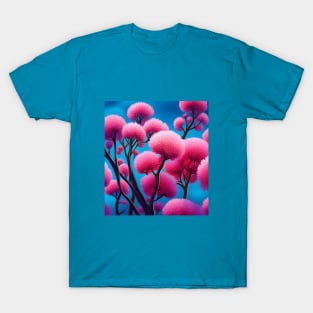 Surreal Red Clover Trees T-Shirt